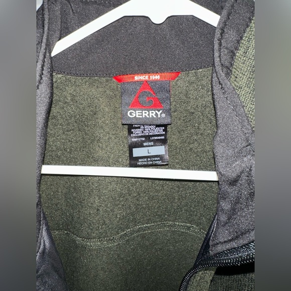 Gerry Men's full zip mix media jacket 100% polyester warm large logo - Picture 5 of 8